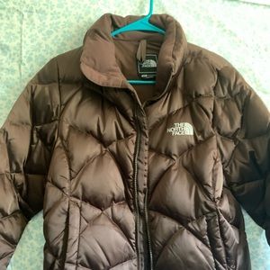 North Face Brown Puffer Jacket